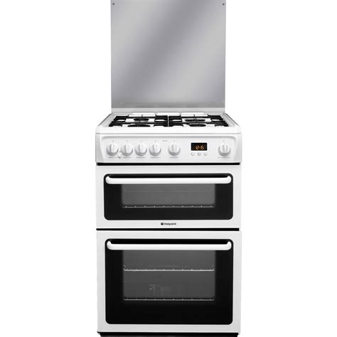 gas cooker with lid white
